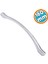Mobilya Mutfak Dolabı Çekmece Dolap Kapak Kulpu Kulbu Krom Metal Kulp 160 mm 1