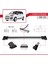 Citroen C3 Picasso 2009-2017 Arası ile Uyumlu Fly Model Ara Atkı Tavan Barı Gri 3 Adet Bar 4