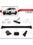 Chevrolet Captiva 2016-2018 Arası ile Uyumlu Fly Model Ara Atkı Tavan Barı Siyah 3 Adet Bar 4