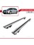 Bmw 5 Series Touring (F11) 2010-2017 Arası ile Uyumlu Hook Model Anahtar Kilitli Ara Atkı Tavan Barı Gri 4