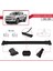 Chevrolet D-Max (RT85) 2016-2019 Arası ile Uyumlu Fly Model Ara Atkı Tavan Barı Siyah 3 Adet Bar 4
