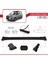 Ford Tourneo Courier 2017-2022 Arası ile Uyumlu Fly Model Ara Atkı Tavan Barı Siyah 4 Adet Bar 4