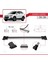 Chevrolet Captiva 2016-2018 Arası ile Uyumlu Fly Model Ara Atkı Tavan Barı Gri 3 Adet Bar 4