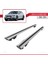 Audi A4 Allroad 2016 ve Sonrası ile Uyumlu Hook Model Anahtar Kilitli Ara Atkı Tavan Barı Gri 4
