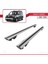 Renault Kangoo 2007-2020 Arası ile Uyumlu Hook Model Anahtar Kilitli Ara Atkı Tavan Barı Gri 4