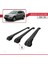 Mercedes M Class (W164) 2005-2011 Arası ile Uyumlu Ace-1 Ara Atkı Tavan Barı Siyah 3 Adet Bar 4