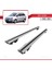 Opel Zafira 2005-2007 Arası ile Uyumlu Hook Model Anahtar Kilitli Ara Atkı Tavan Barı Gri 4