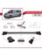 Toyota Proace City Verso 2019-2022 Arası ile Uyumlu Fly Model Ara Atkı Tavan Barı Gri 4 Adet Bar 3
