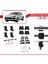 Porsche Cayenne (92A) 2011-2017 Arası ile Uyumlu Ace-4 Ara Atkı Tavan Barı Gri 4