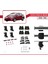 Toyota Prius Iıı (XW30) 2009-2015 Arası ile Uyumlu Ace-4 Ara Atkı Tavan Barı Gri 4