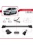Ssangyong Stavic 2013-2019 Arası ile Uyumlu Fly Model Ara Atkı Tavan Barı Gri 3 Adet Bar 4