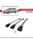 Toyota Avensis Sw 2003-2009 Arası ile Uyumlu Ace-1 Ara Atkı Tavan Barı Gri 3 Adet Bar 4