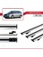 Skoda Octavia (1u) 1998-2004 Arası ile Uyumlu Basic Model Ara Atkı Tavan Barı Gri 3 Adet 3