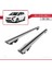 Opel - Vauxhall Zafira Family C 2011-2014 Arası ile Uyumlu Hook Model Anahtar Kilitli Ara Atkı Tavan Barı Gri 4