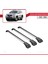 Toyota Land Cruiser Prado (J125) 2007-2009 Arası ile Uyumlu Ace-1 Ara Atkı Tavan Barı Gri 3 Adet 3