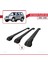 Mitsubishi Pajero (V60) 3 Kapı 1999-2006 Arası ile Uyumlu Ace-1 Ara Atkı Tavan Barı Siyah 3 Adet Bar 4