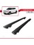 Ssangyong Tivoli 2015 ve Sonrası ile Uyumlu Hook Model Anahtar Kilitli Ara Atkı Tavan Barı Siyah 4