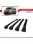 Mercedes Vito (W639) 2010-2014 Arası ile Uyumlu Ace-1 Ara Atkı Tavan Barı Siyah 4 Adet Bar 4