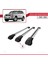 Toyota Land Cruiser Prado (J120) 2002-2006 Arası ile Uyumlu Ace-1 Ara Atkı Tavan Barı Gri 3 Adet Bar 4