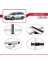 Subaru Legacy 2000-2004 Arası ile Uyumlu Basic Model Ara Atkı Tavan Barı Gri 3 Adet 4