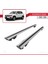 Volkswagen Tiguan 2007-2016 Arası ile Uyumlu Hook Model Anahtar Kilitli Ara Atkı Tavan Barı Gri 4