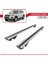 Volkswagen Touareg 2003-2010 Arası ile Uyumlu Hook Model Anahtar Kilitli Ara Atkı Tavan Barı Gri 4