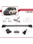 Toyota Yaris Verso (XP20) 2000-2005 Arası ile Uyumlu Fly Model Ara Atkı Tavan Barı Gri 3 Adet Bar 4