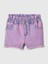 Kız Bebek Pembe Mom Ruffle Denim Şort 1