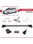 Toyota Sienna (XL40) 2021 ve Sonrası ile Uyumlu Fly Model Ara Atkı Tavan Barı Gri 3 Adet Bar 4