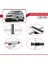 Toyota Corolla Verso (AR10) 2002-2003 Arası ile Uyumlu Basic Model Ara Atkı Tavan Barı Gri 3 Adet 4