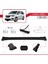 Vauxhall Combo E 2019-2023 Arası ile Uyumlu Fly Model Ara Atkı Tavan Barı Siyah 3 Adet Bar 4