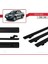 Toyota Hilux 2006-2016 Arası ile Uyumlu Basic Model Ara Atkı Tavan Barı Siyah 3 Adet 3