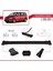 Volkswagen Touran 2010-2015 Arası ile Uyumlu Fly Model Ara Atkı Tavan Barı Siyah 3 Adet Bar 4