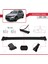 Volkswagen Tiguan 2007-2016 Arası ile Uyumlu Fly Model Ara Atkı Tavan Barı Siyah 3 Adet Bar 4