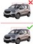 Opel Combo (E) Life 2023 ve Sonrası ile Uyumlu Ace-2 Ara Atkı Tavan Barı Gri 3
