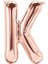 K Harfi Rose Gold Folyo Balon 34 Inç 80 cm 1