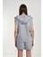 Gri Çapraz Bağcık Detaylı Kapüşonlu Şortlu Takım 4