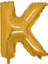 K Harf Altın Folyo Balon 40 Inc 100 cm 1