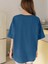 Kadın Turkuaz Mavisi Holiday 1961 Baskılı Oversize T-Shirt 4