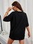 Siyah Keep Smılıng Oversize Bisiklet Yaka T-Shirt 2