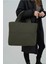 Haki Renk Kabartmalı Puf Kumaş Shopper Çanta 1