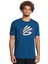 1383382-426 Curry Champ Mindset Tee Mavi Petrol Erkek Bisiklet Yaka Oversize T-Shirt 1