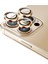 iPhone 12 Pro Max Kamera Koruyucu Lens Alüminyum Alışımlı Cam (gold) 2