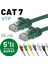 Irenıs 5 Adet 50 cm Cat7 Kablo Ethernet Network Internet Lan Kablosu 1