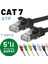 Irenıs 5 Adet 1 Metre Cat7 Kablo Ethernet Network Internet Lan Kablosu 1