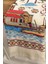 3'lü Saçaklı Pamuklu 40X60 cm %100 Pamuk Baskılı Havlu Seti El Yüz Mutfak Havlusu Yumuşak Desenli Su Emici Set 3