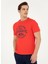 Bisiklet Yaka Kırmızı Erkek T-Shirt EVLET 2
