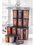18'li Etiketli Modernity Kare Erzak Saklama Kabı Seti (1750ML X6- 1200ML X6 - 450ML X6 ) Baharatlık 1