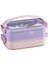 Bento 1600ML Lunchbox Yeni Koleksiyon 2 Katlı Çelik Sefer Tası Yemek Kutusu 1