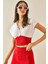 Kırmızı Gömlek Detaylı Crop Bluz 5YXK2-48365-04 1